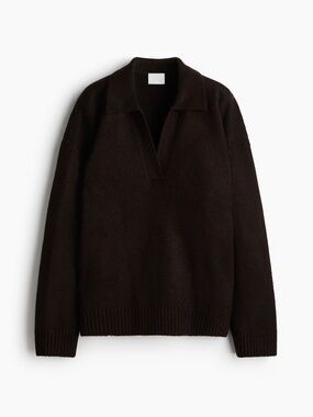H&M Brown Polo Sweater